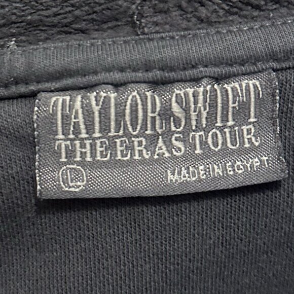 Taylor Swift Black Hoodie with Cream Text - Picture 3 of 3